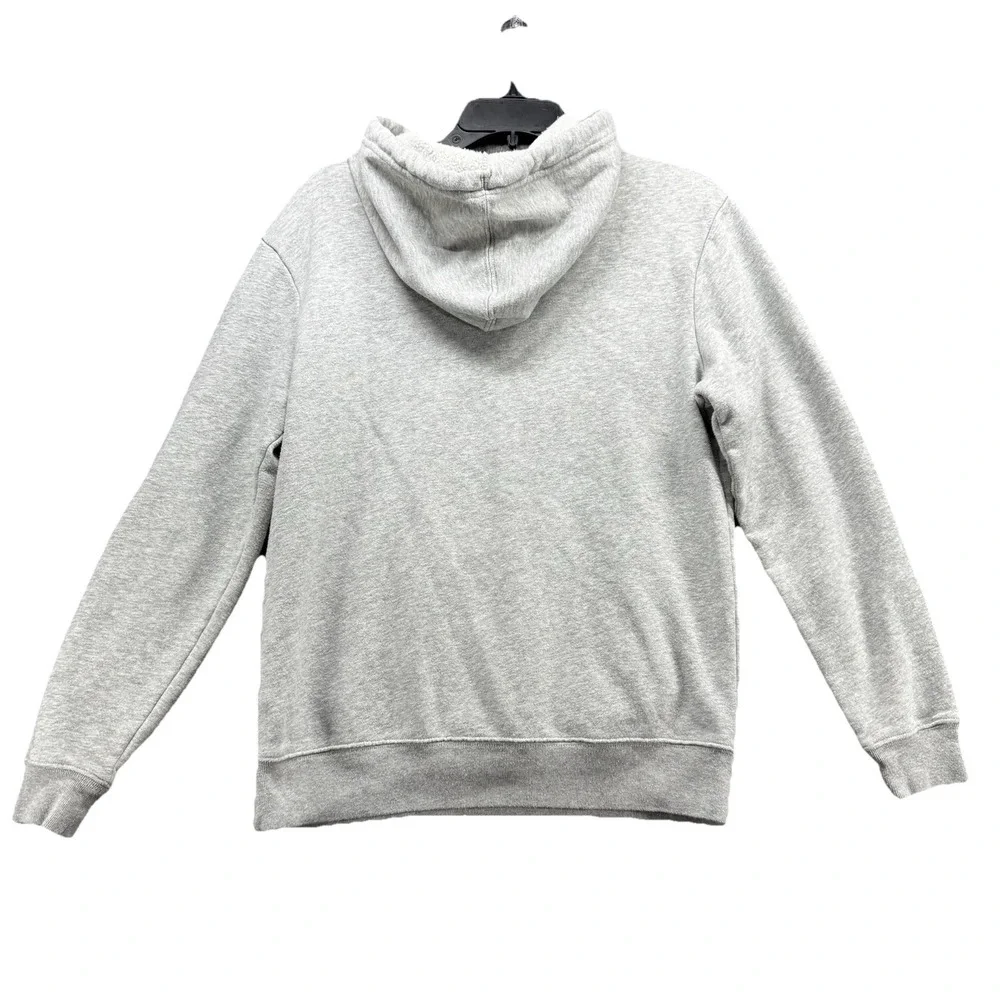 GAP Hoodie Boys XS‎ Gray Pullover Sweatshirt Fleece Logo Kangaroo Pocket Casual